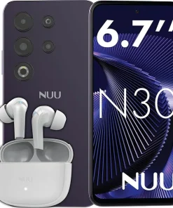 NUU N30 Cell Phone Unlocked with Earbuds Bundle for T-Mobile