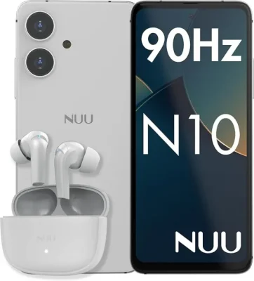 NUU N10 Basic Cell Phone with Earbuds Bundle for T-Mobile