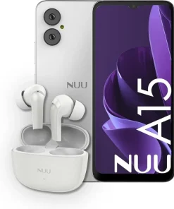 NUU A15 Cell Phone 4GB/128GB + EarBudsA ANC | Bundle