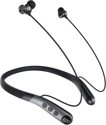 Bluetooth Headphones, V5.3 Wireless Earbuds with Mic for AI Noise Canceling Calls