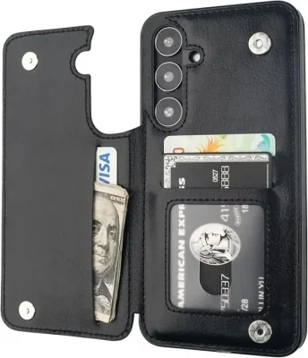 Compatible with Samsung Galaxy S24 Plus Wallet Case with Card Holder